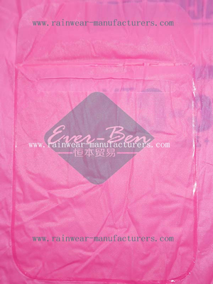 Pink toddler rain jacket pocket
